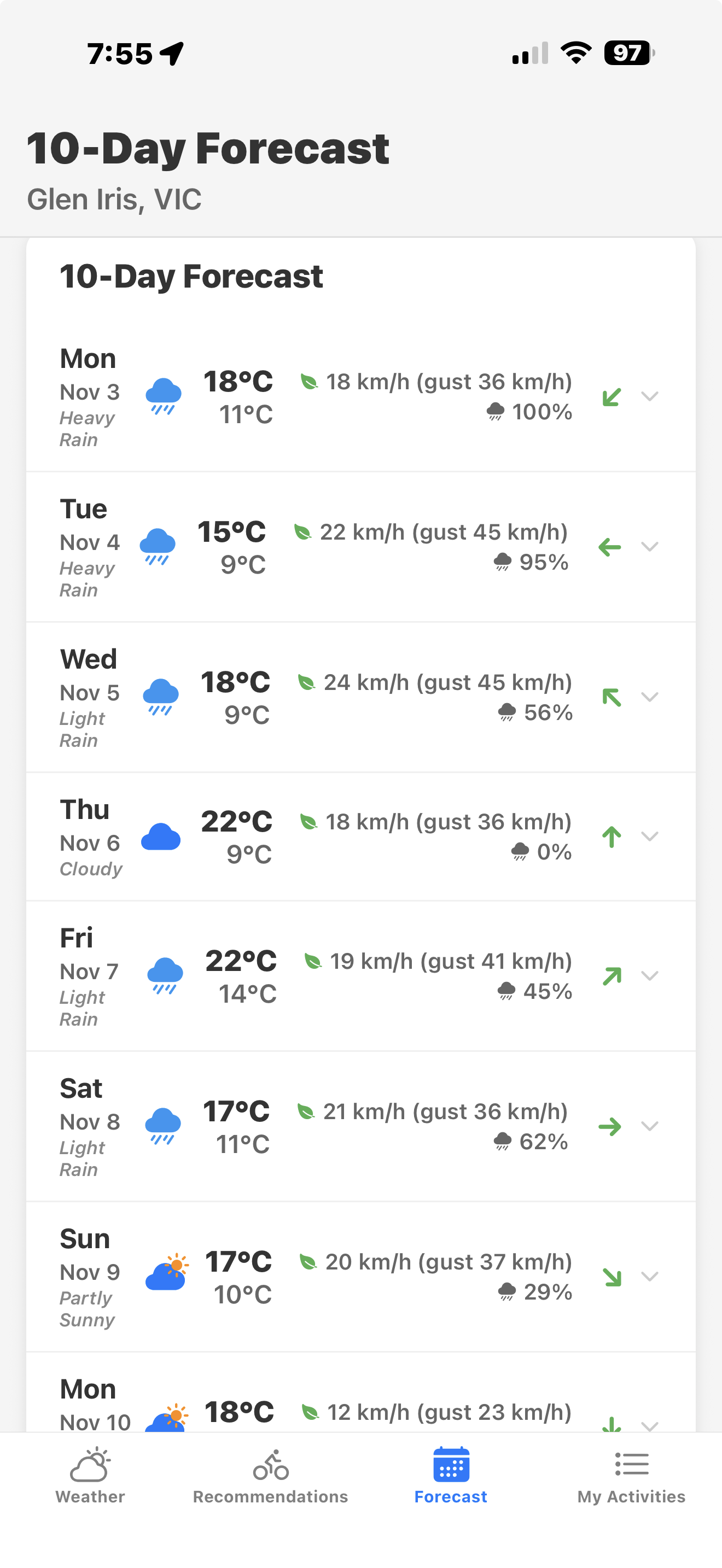 Outdoor Outlook Screenshot 4
